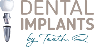 teeth q dental implant logo