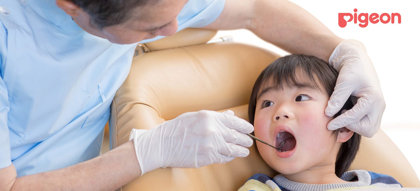 Child receiving age-appropriate dental care